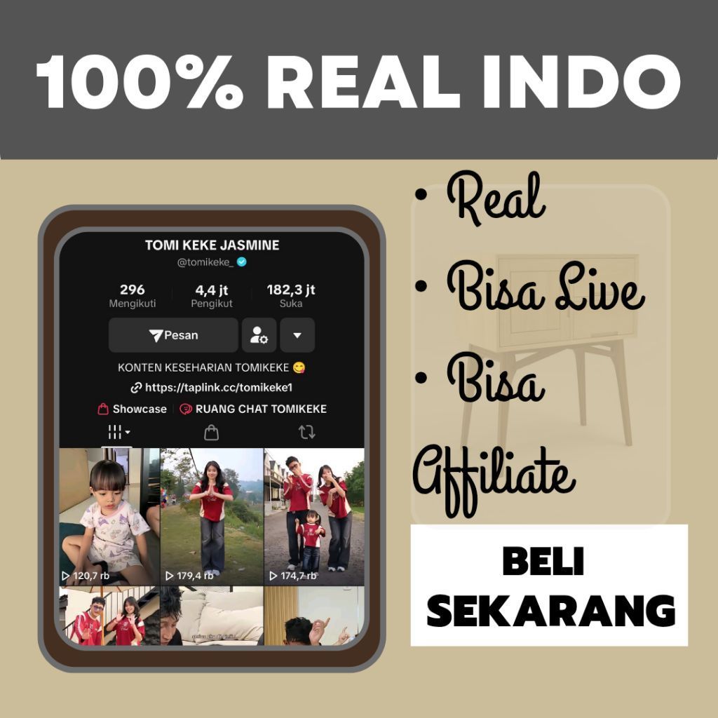 Akun TikTok Followers Aktif Real | Akun TikTok Murah Ready Live & FYP
