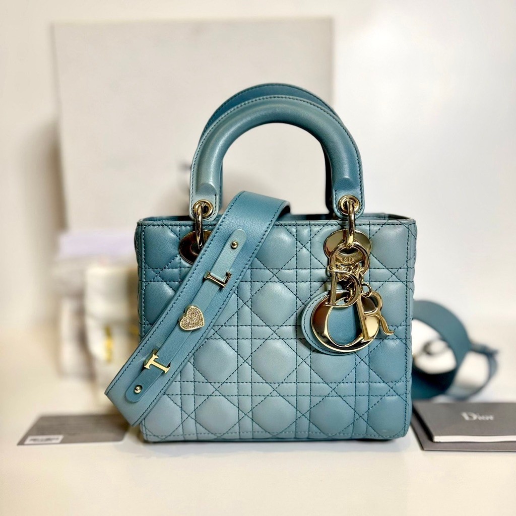 ORIGINAL Lady Dior Small pins Ombre GHW 2022