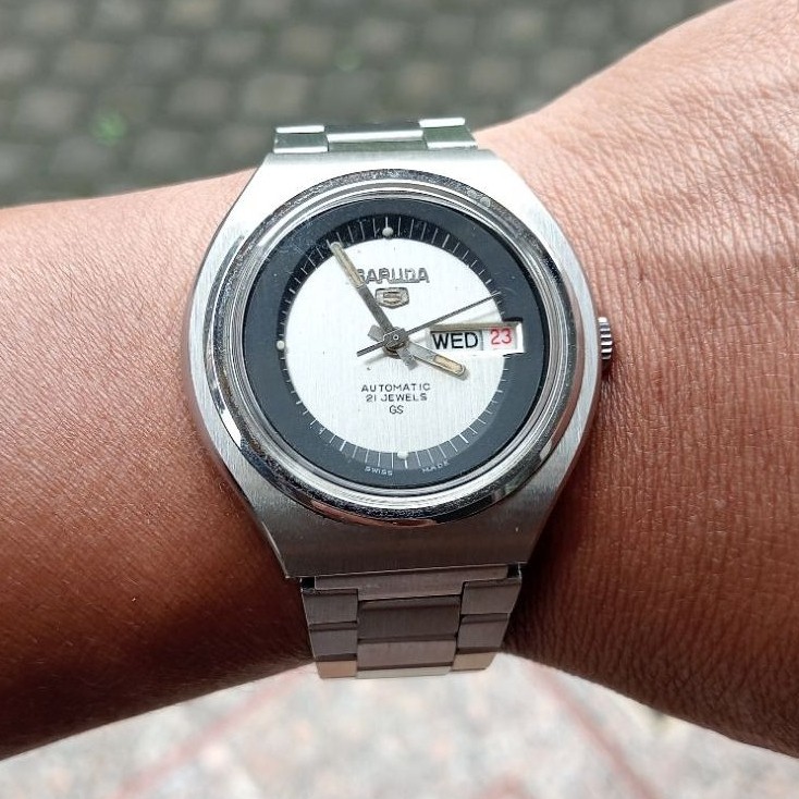 Jam Tangan Garuda Automatic GS 5 Langka Swiss Made
