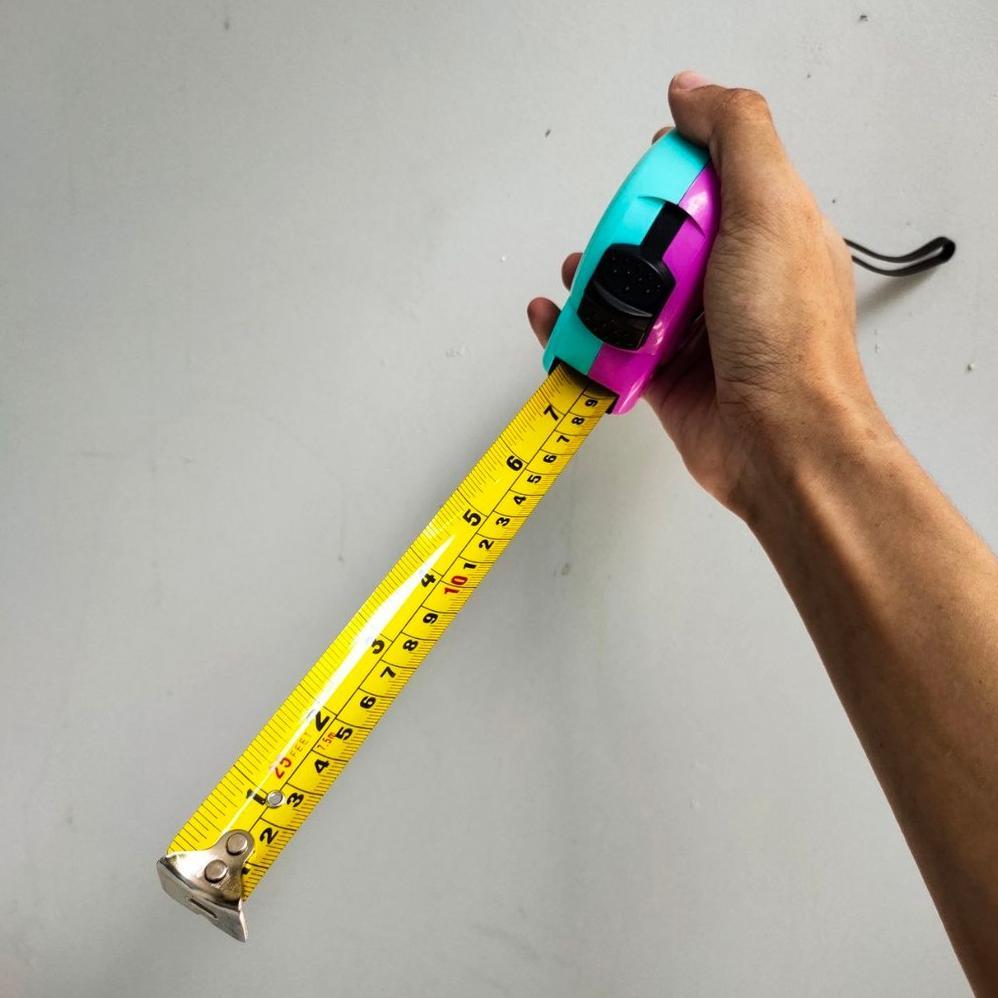 Meteran Bangunan SOLIGEN - Meteran Roll Gulung - Alat Ukur Tukang Plastik Tebal Kokoh - Measuring Ta