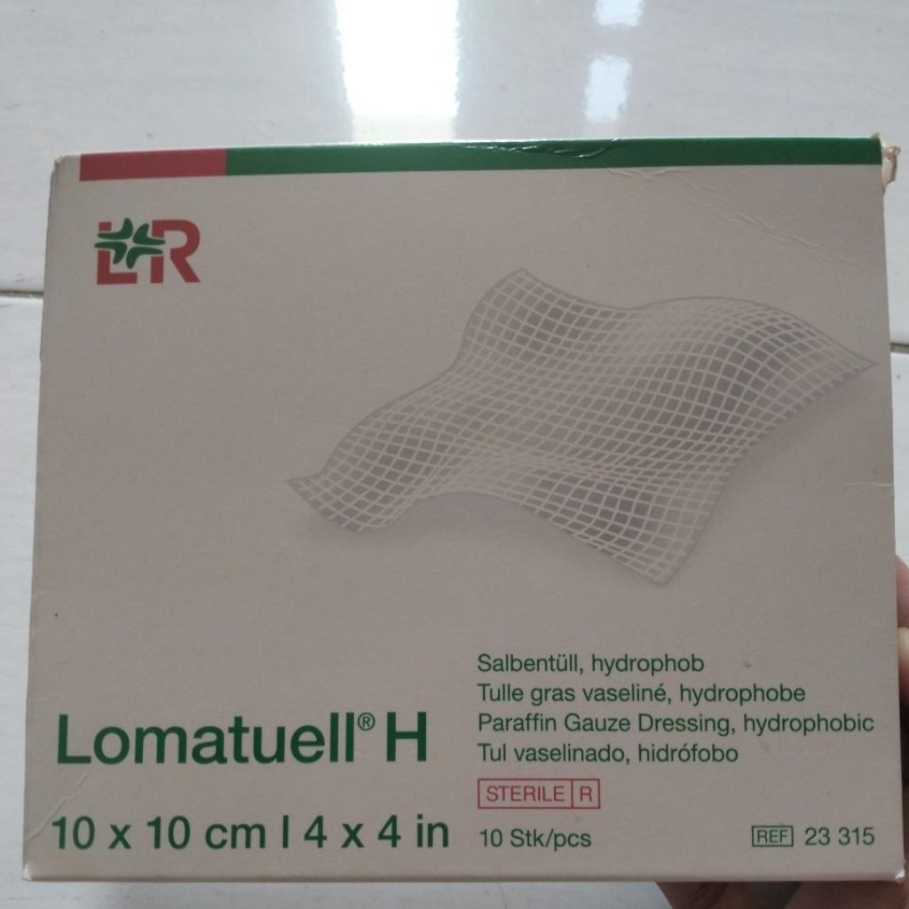 10pcs Lomatuell Kasa Steril 10x10cm - Antibiotik, Tidak Menempel, Luka Ringan