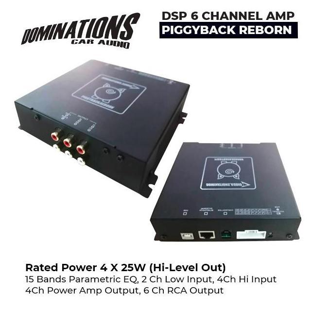 KOLANAME DSP Processor Amplifier 6 Channel Piggyback Reborn Dominations Audio
