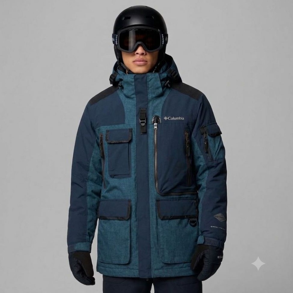 COLUMBIA OMNI TECH CORESHOT GORPCORE OUTDOOR JACKET 3LAYER SIDEPOCKET MULTIPOCKET TACTICAL SKI JACKE