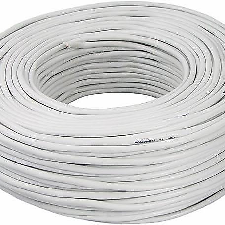 Kabel Cctv Coaxial Rg59 + Power / Kabel Coaxial Putih Rg 59 Tebal Terlaris