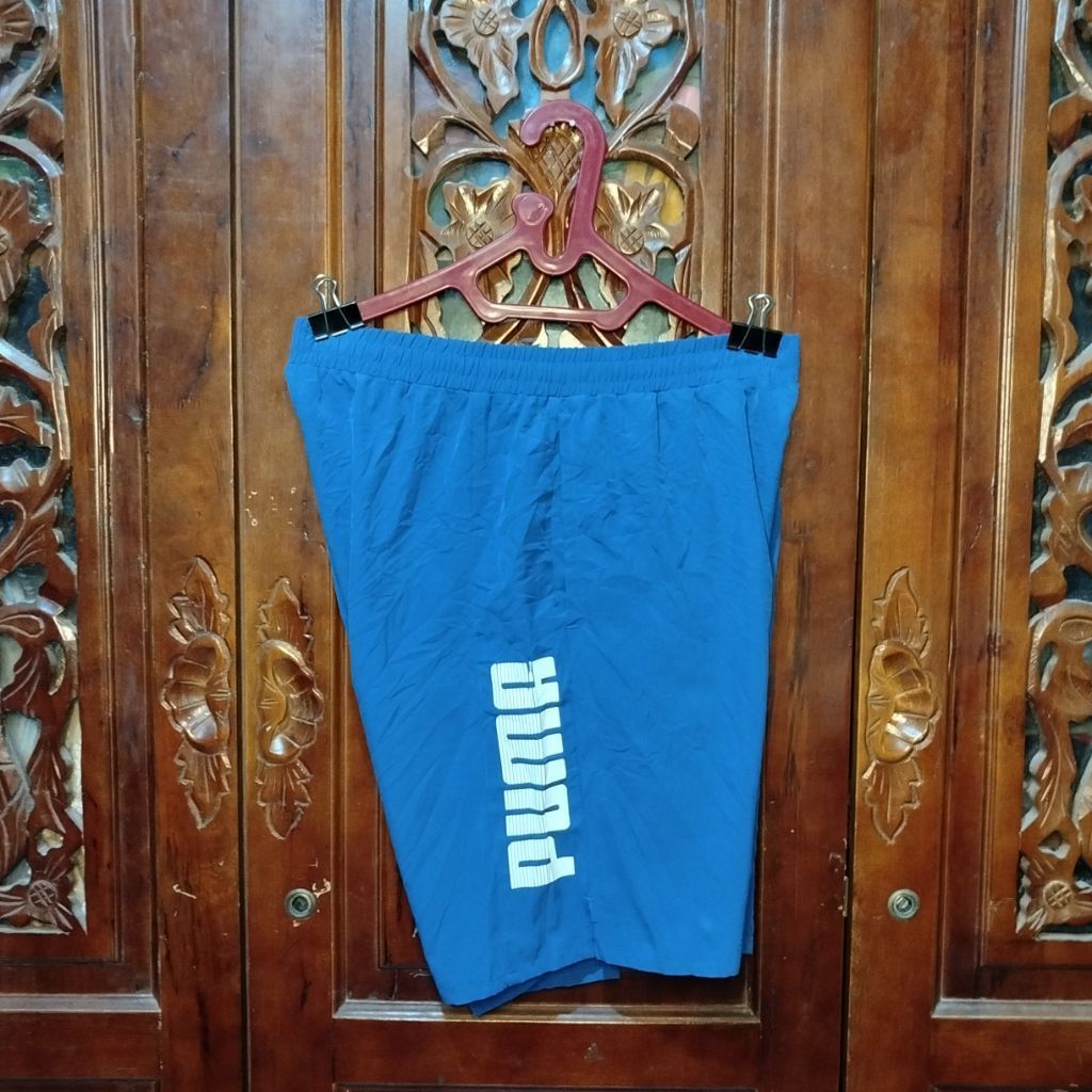 CELANA PENDEK 3/4 PONGGOL BOLA FUTSAL RUNNING LARI SPORT OLAHRAGA PUMA SIZE L SECOND