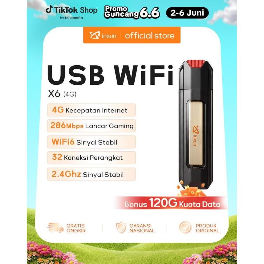 Cont- Bonus 10Gb S&K X6 Usb Modem Wifi Sim Card Mbps 4G Lte Portable Khusus Telkomsel Usb Modem Mifi