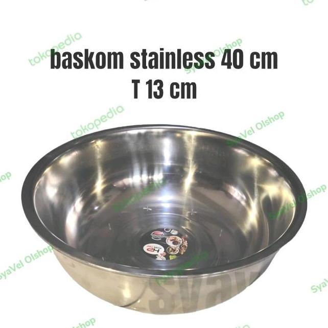 Baskom Stainless 40 Cm Besar