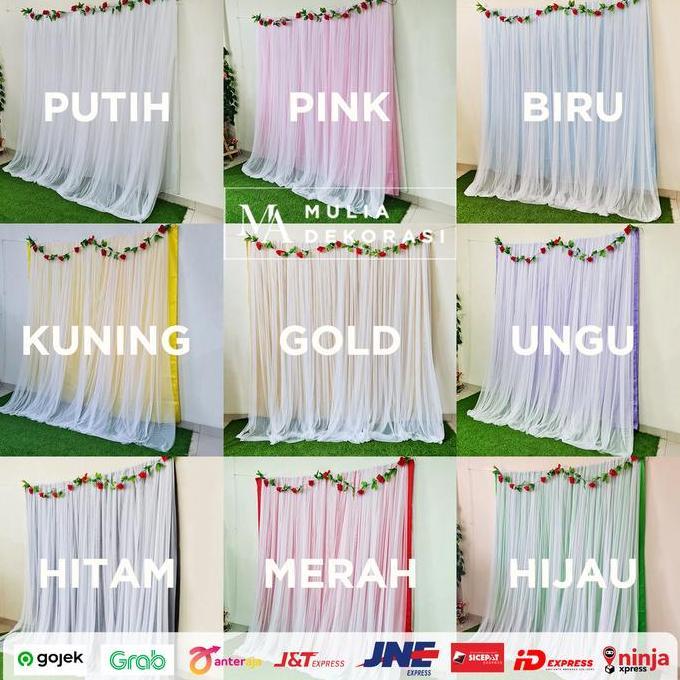 New- Backdrop Kain Lamaran Decoration Background M Abutai Tile