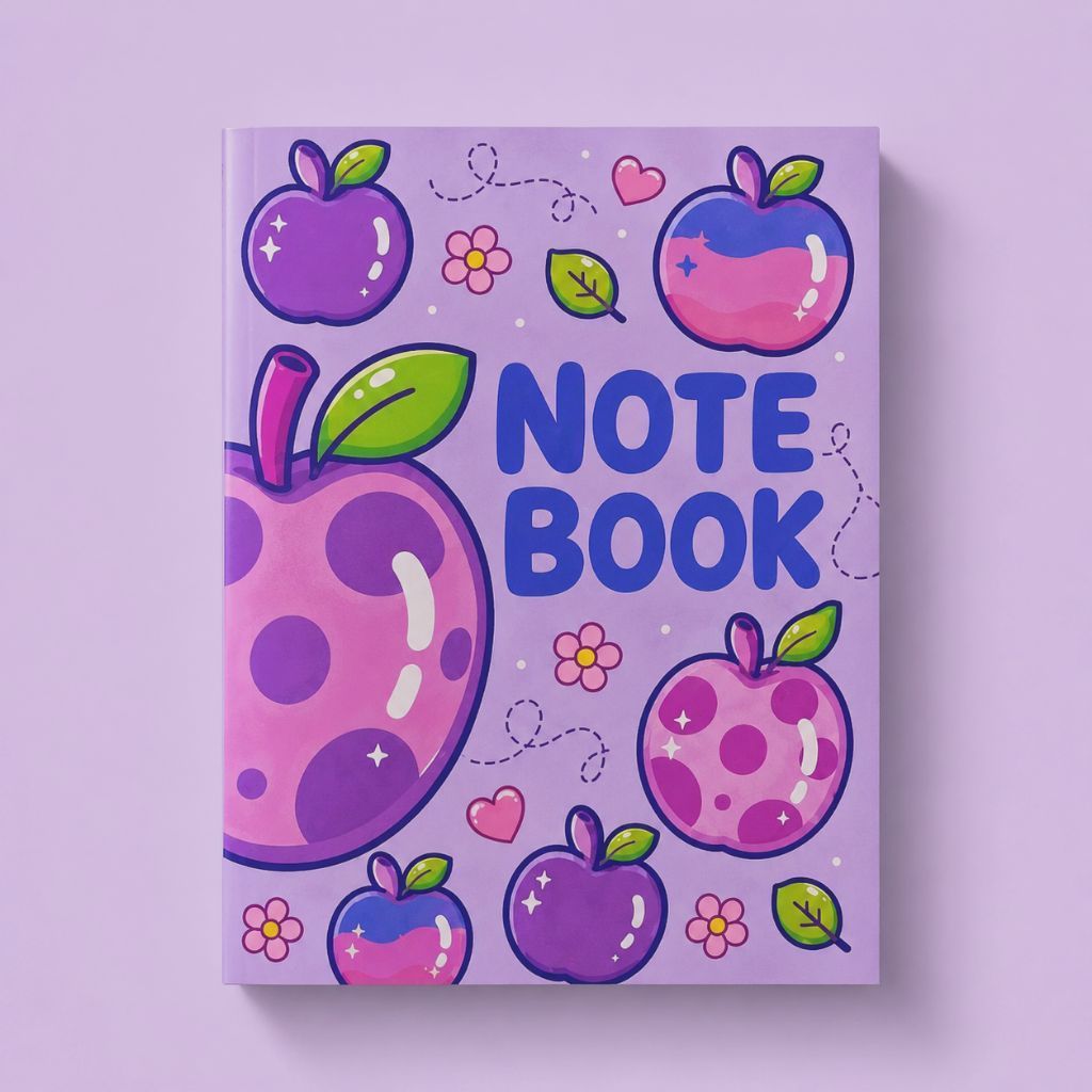 Notebook Apple 20 Lembar Aesthetic Kawai