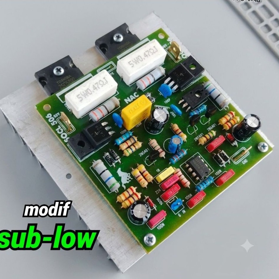 Power amplifier 506+TR final Toshiba original lengkap pendingin