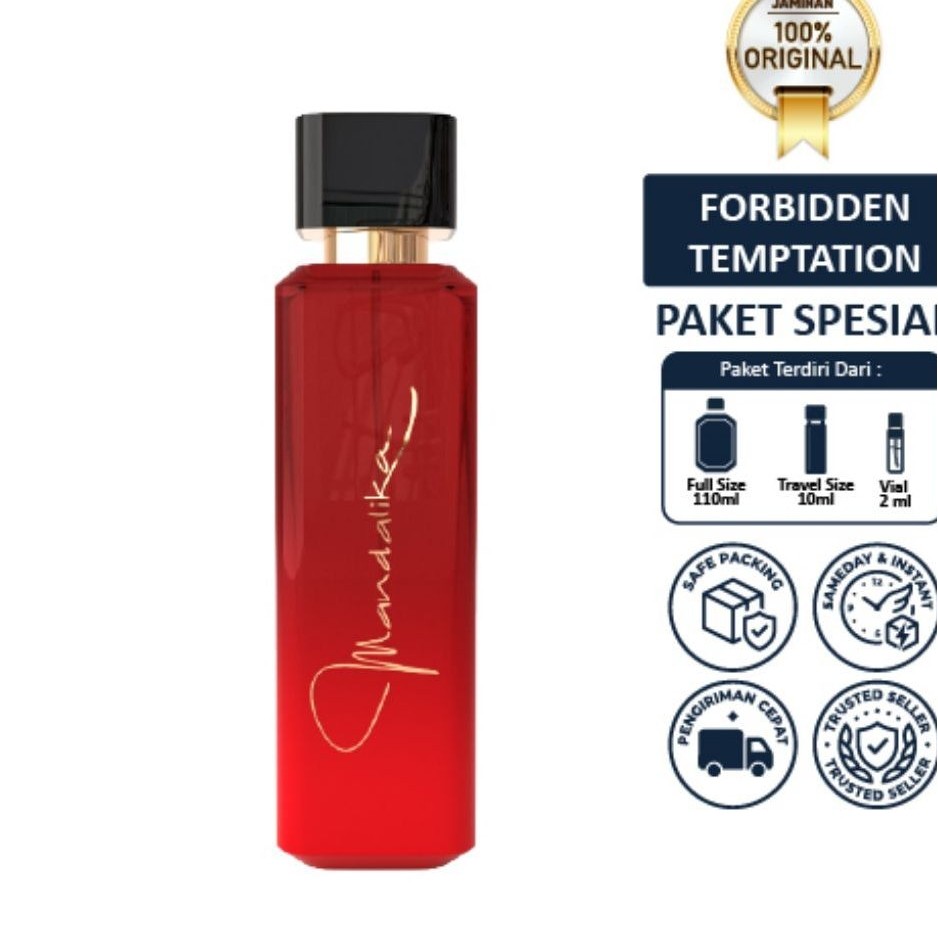 MANDALIKA Perfume Forbidden Temptation EDP 110ml - Parfum Wanita Wangi Bold & Elegant Tahan Lama