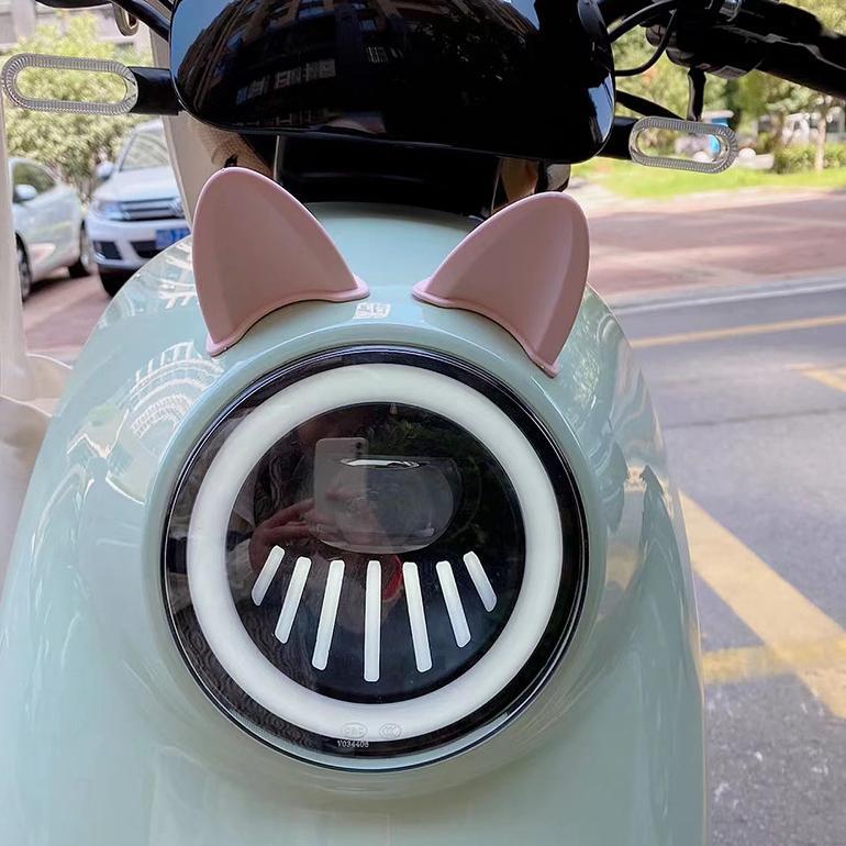 Dekorasi Helm Telinga Kucing / Dekorasi Helm / Dekorasi Telinga Kucing Mobil Listrik / Aksesori helm
