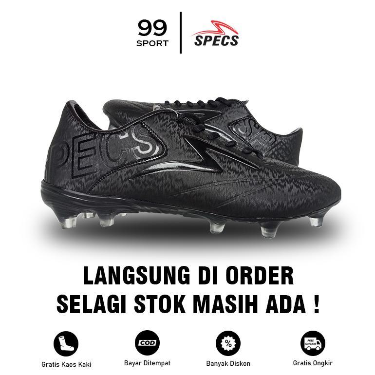 Promo Terbaru Sepatu Sepakbola Specs Estadio Fg Hitam Polos