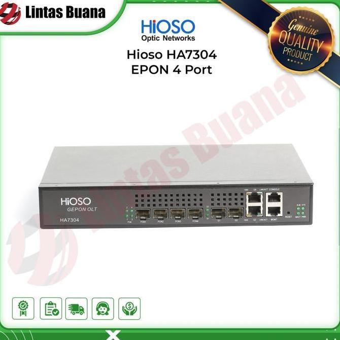 TERBARU - Hioso HA7304 4PON EPON OLT HA 7304 Standalone