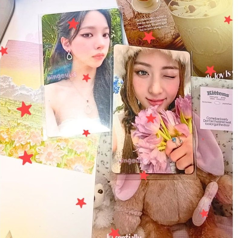 READY AESPA LESSERAFIM KARINA SPICY LUCKYDRAW KEBUN YUJIN AQUMARINE ANTIFRAGILE TULIP PHOTOCARD OFC