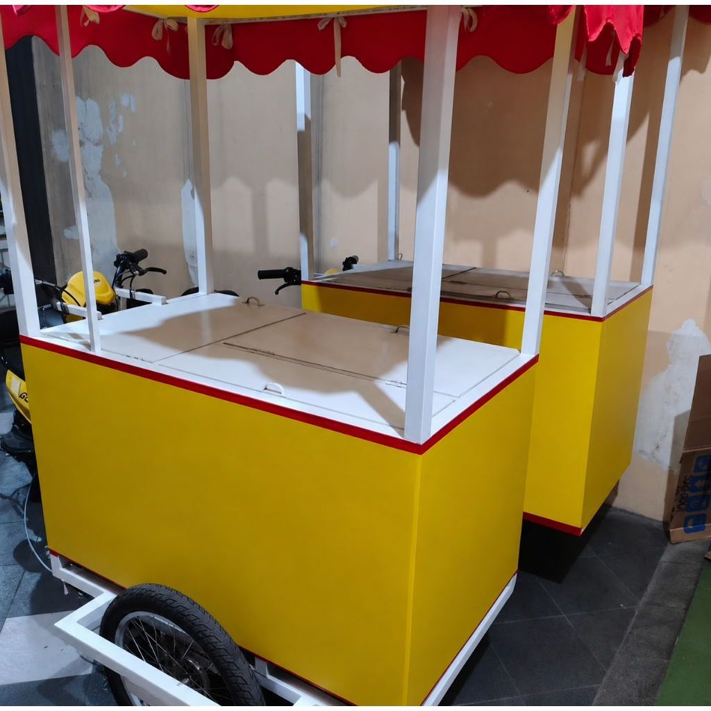 Booth Container Stand Jualan Rombong Gerobak Kontainer Bekas Murah