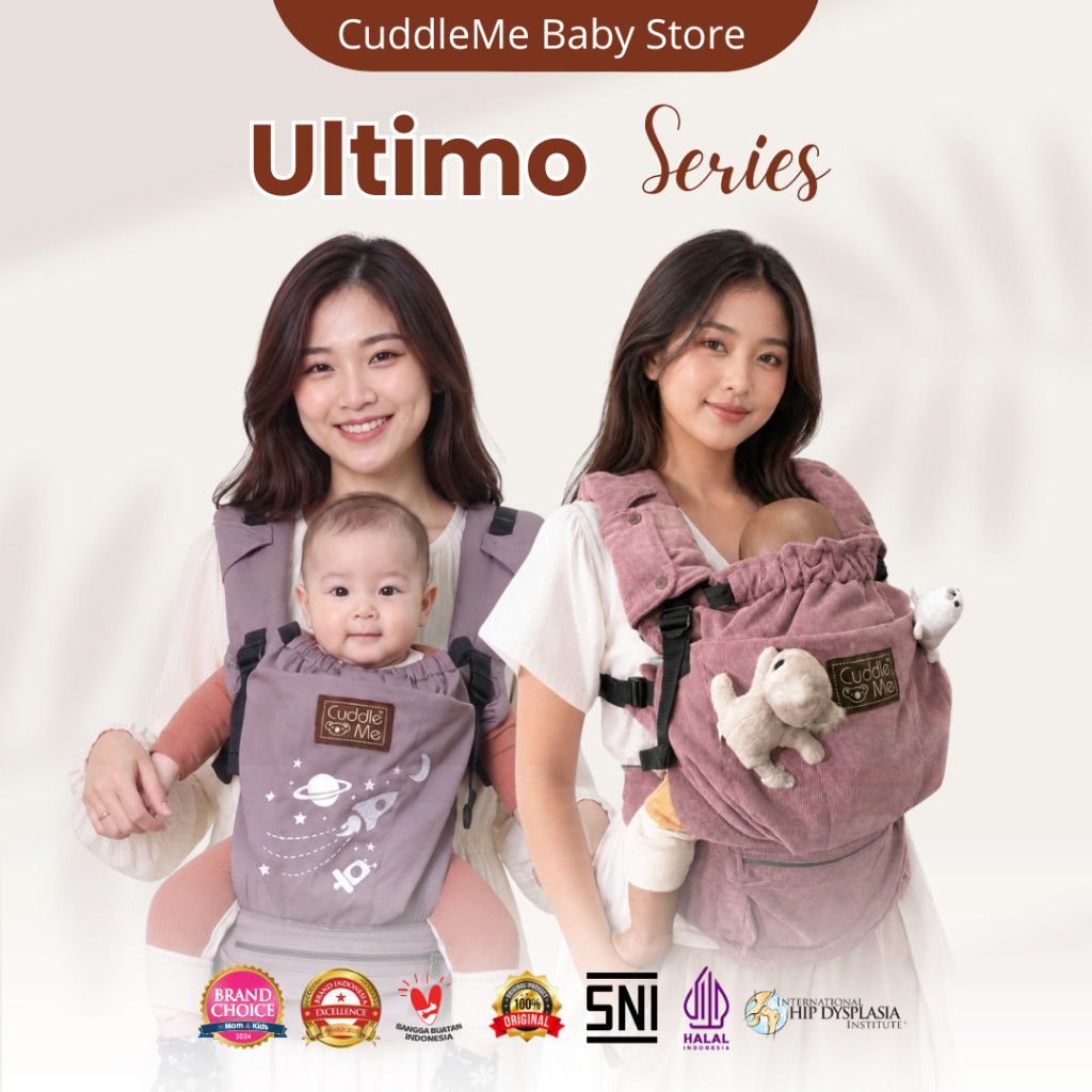CuddleMe - Ultimo Carrier - Gendongan Bayi - Hipseat New Born Toddler Aero