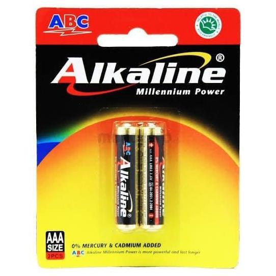 Baterai Batre Battery Kecil Abc Alkaline Aaa A3 Alkalin Untuk Remot