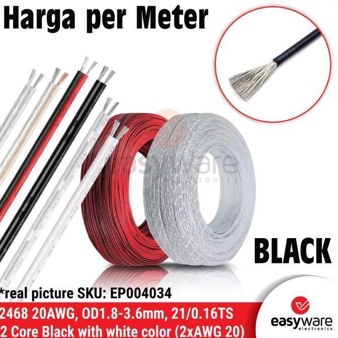 KABEL AWG20 KABEL 2468 KABEL AWG 20 KABEL 20 AWG TINED COOPER KABEL ISI 2 AWG20 PER METER EWE79