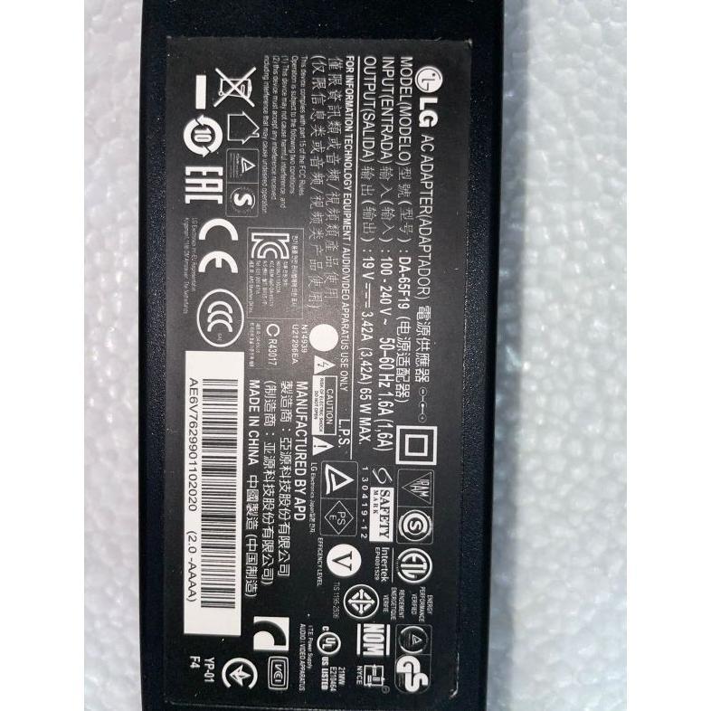 New adaptor TV LG 19V 3,42A - Adaptor LG 19V 3,42A Original