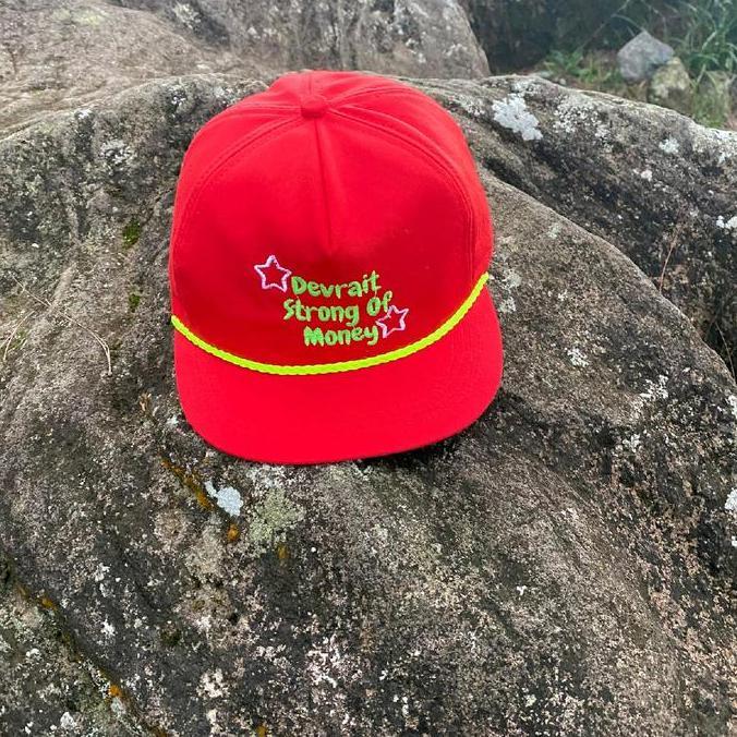 Capto- Devrait - Topi Rope Hat - Topi Classic Snapback - Visor Pendek - Topi Snapback Skena Merah To
