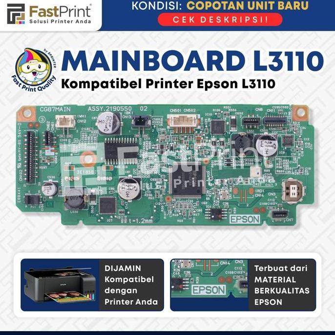 MAINBOARD MOTHERBOARD LOGIC BOARD KOMPATIBEL PRINTER EPSON L3110 TERBARU