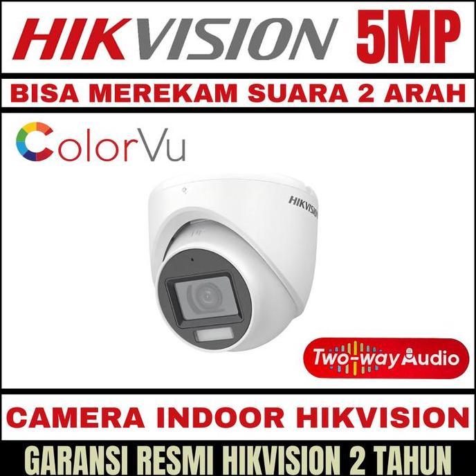 NEW camera cctv hikvision 5mp colorvu fullcolor two way audio suara 2 arah
