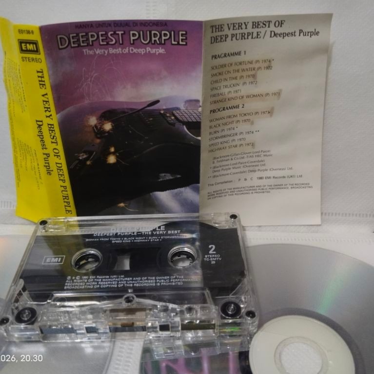 kaset pita DEEP PURPLE very best of
