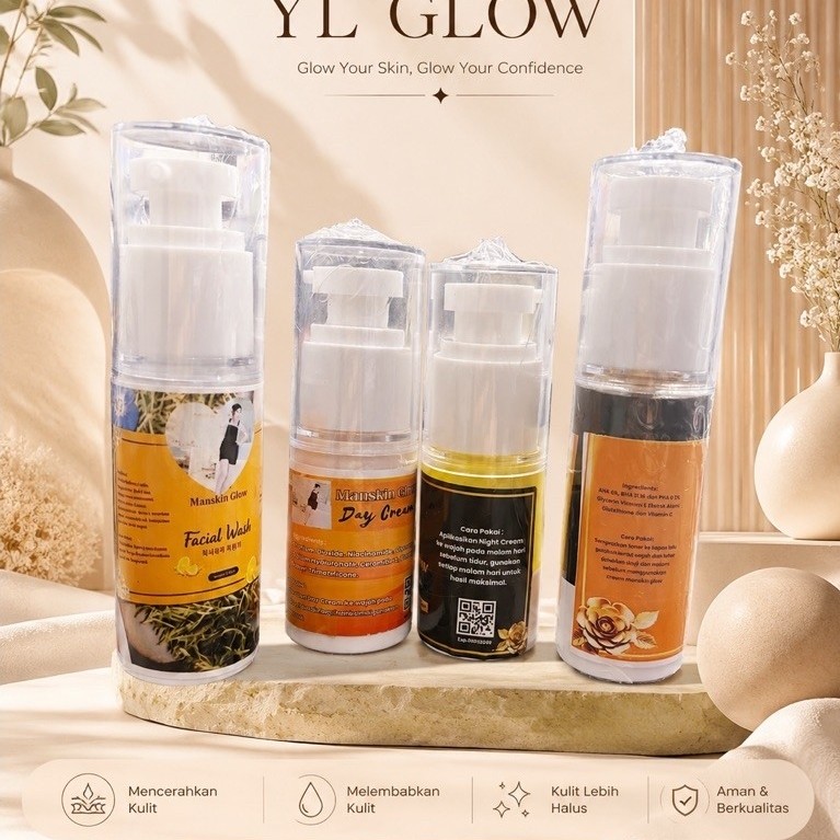 SKINCARE YL GLOW ( Day cream,Night cream,Toner &Facial wash)