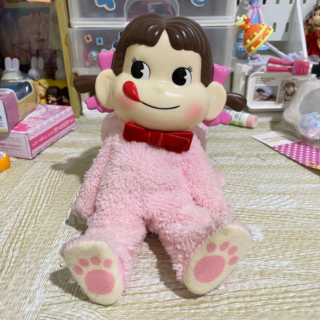 Doll Peko Fujiya Boneka Neko Pink Kucing Rare