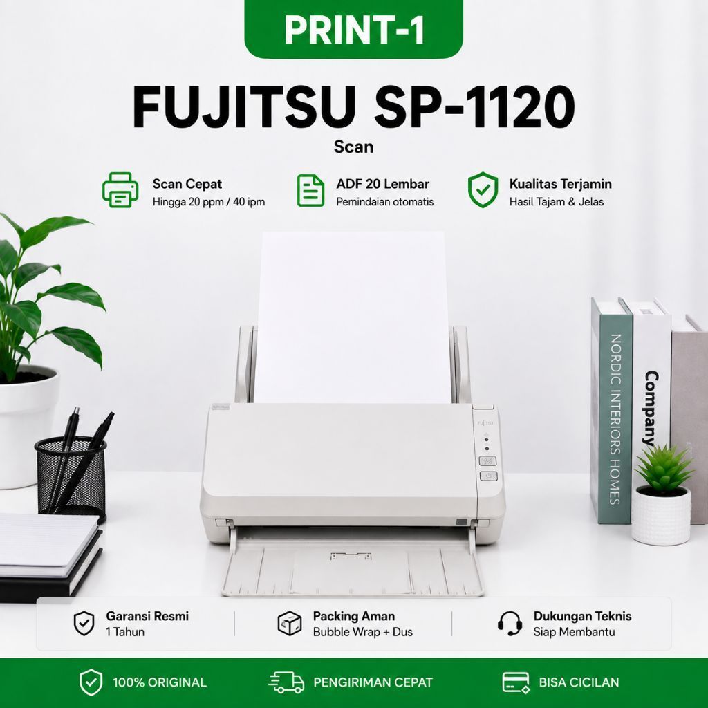 scanner fujitsu sp1120 second berkualitas