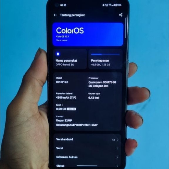 Oppo Reno 5 5g 8/128gb