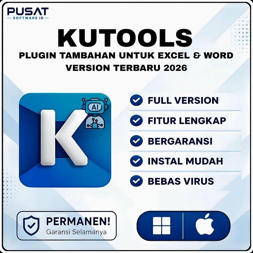 Kutools 2026 For Word / Excel / Outlook Full Version Lifetime Permanen Windows