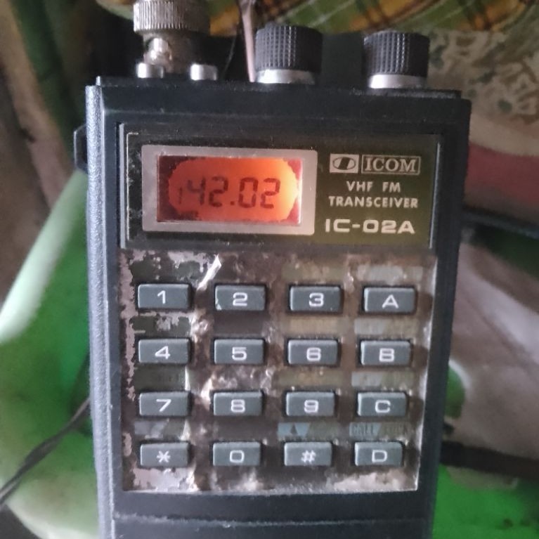 ht icom ic 02A VHF hidup normal tx rx ok.