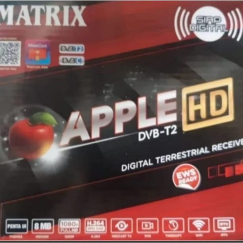 STB Matrix Apple Merah DVB T2
