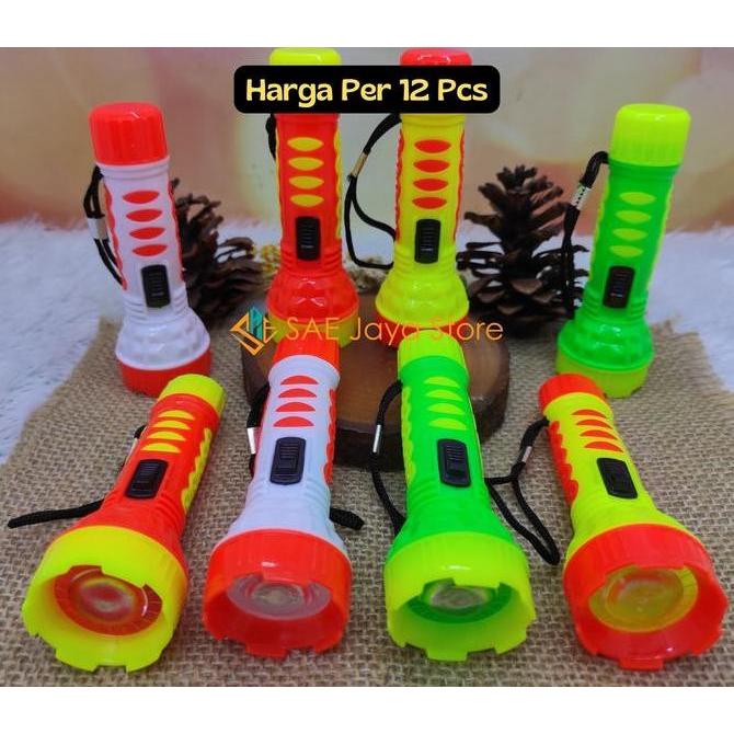 Kirimkado- New- (12 Pcs) Gantungan Kunci Senter Besar Rna Rni / Gantungan Kunci Senter Led Besar Rna