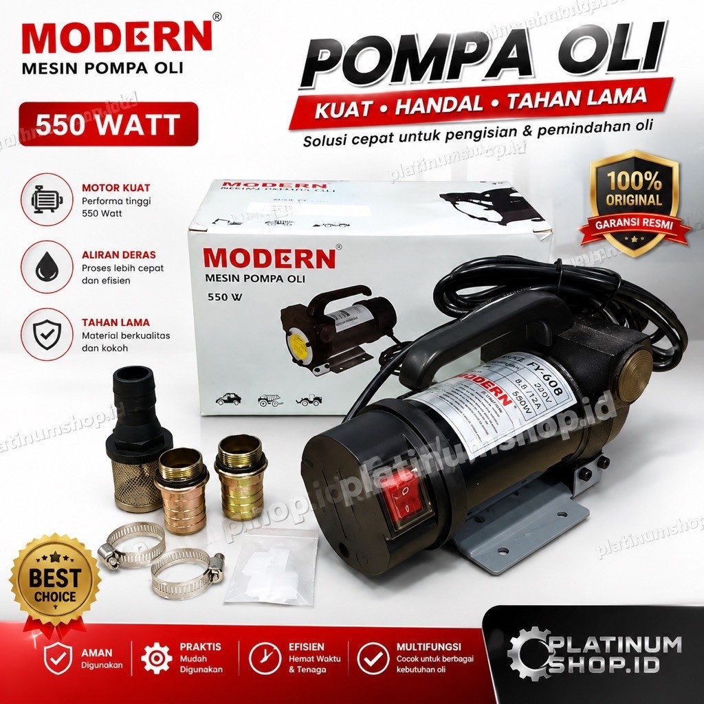 MODERN FY-608/FY 607 Pompa Minyak Oli Solar Bensin Oil Cairan AC 220 V FY608/FY 607