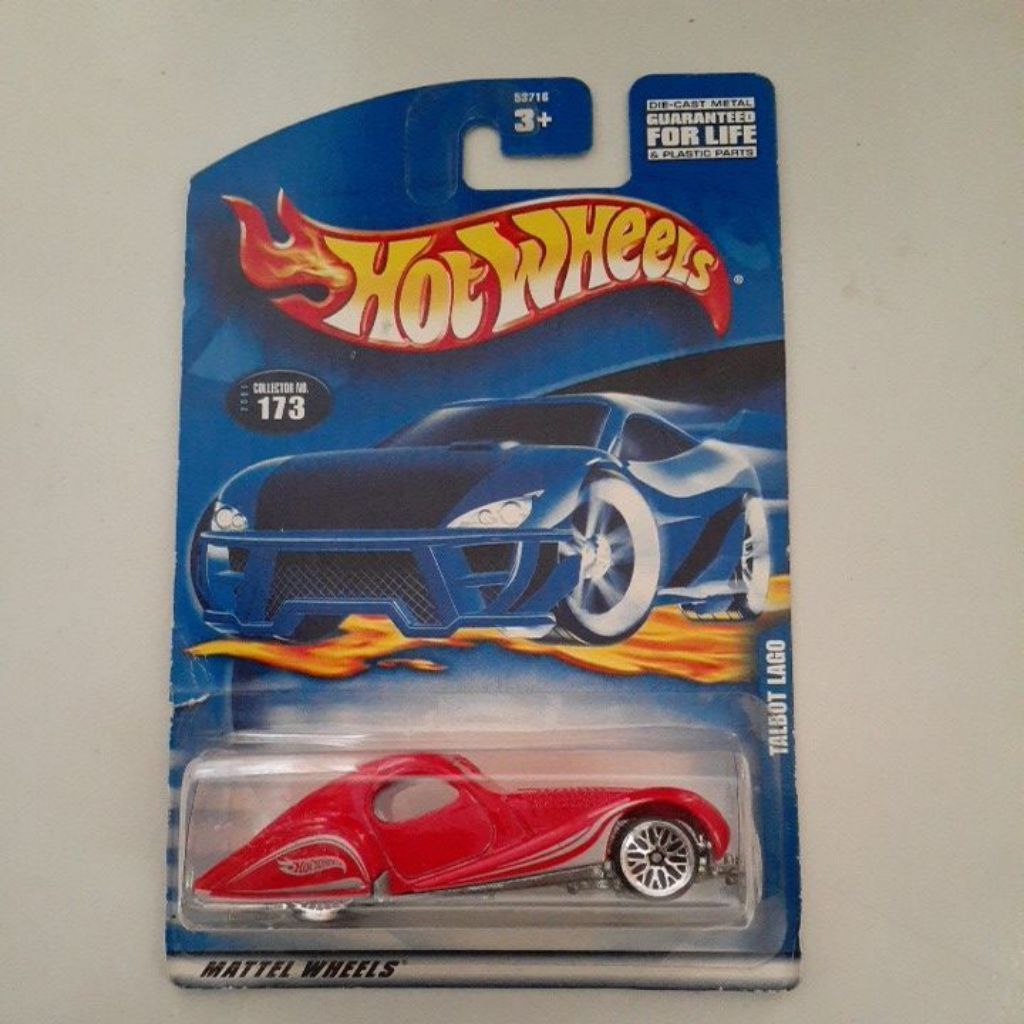 Hotwheels blue card talbot lago collector 173