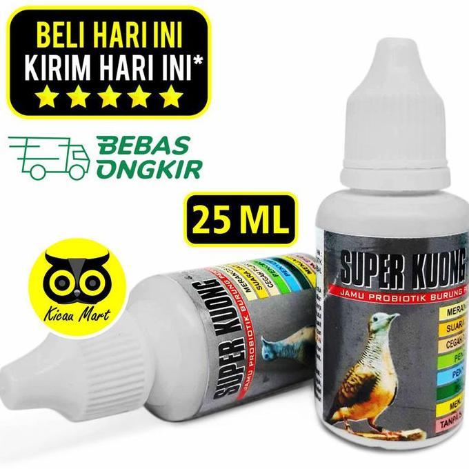 Kicau Mart Vitamin Burung Perkutut Super Kuong Super Kicau Obat Penambah Durasi Kualitas Suara Krist