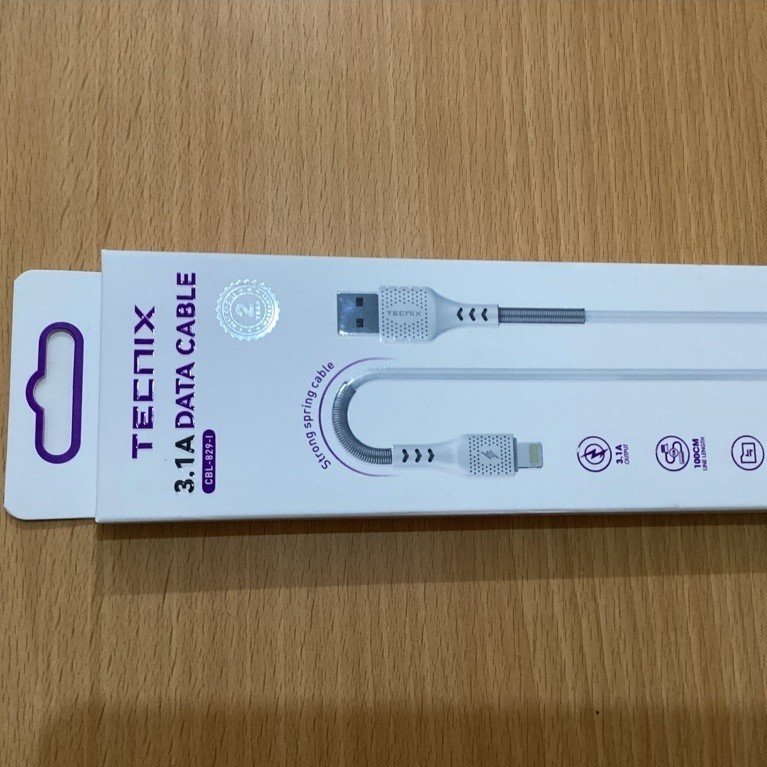 KABEL DATA/CHARGER USB-IPHONE 3.1A CBL-829I TECNIX.