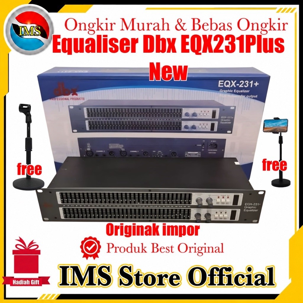 Audio Equaliser Dbx EqX231plus Subwoofer graphic original impor