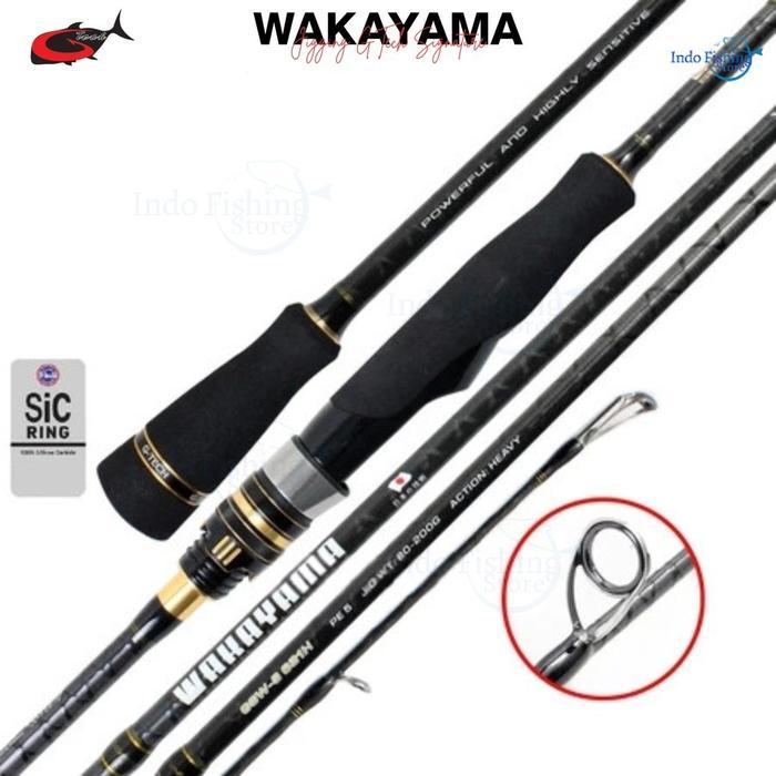 Joran Pancing GTECH Wakayama Jigging Spinning Casting Overhead Fuji Hollow Carbon Mancing Laut Alat 