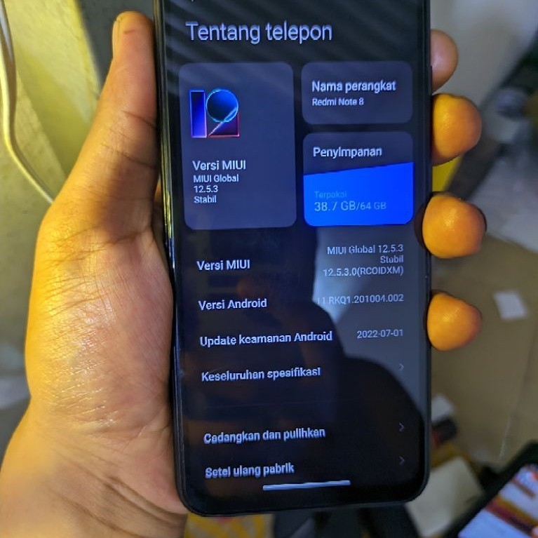 lcd copotan redmi note 8