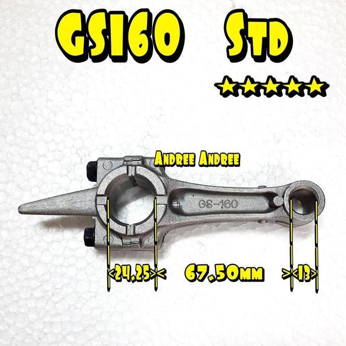 NEW GS160 Std Connecting Rod Stang Piston Seher Kubota GS-160 GS 160 0.00
