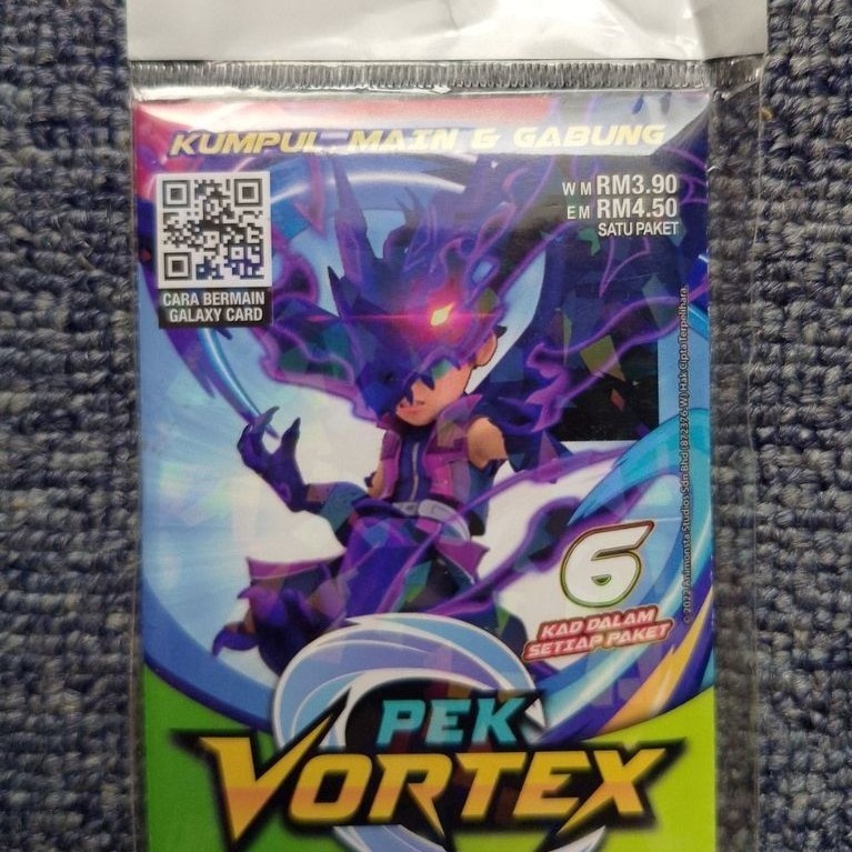 Pek Vortex Boboiboy Galaxy Card Malaysia Halilintar