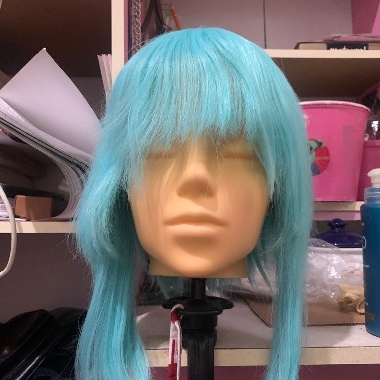 Wig Base Biru