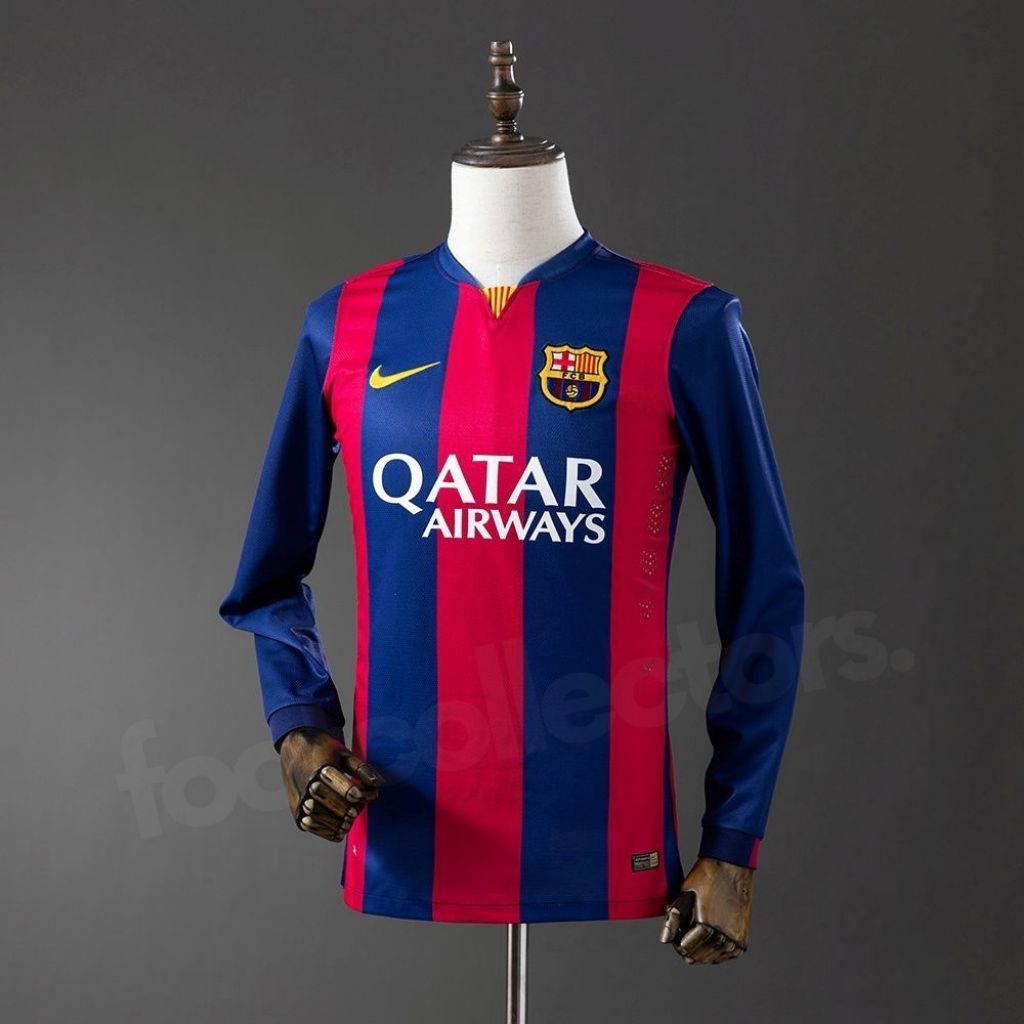 JERSEY RETRO BARCA HOME 2014 2015 LONG SLEVEE