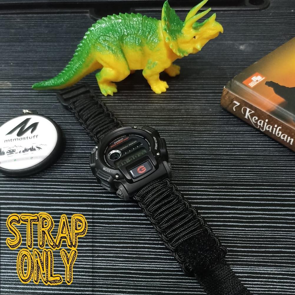 Strap jam Tangan Prusik/Paracord Huawei GT4/ GT5 Homemade Custom Strap Jam sistem Perekat Velcro STR