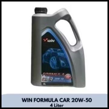 DISKON OLI WIN FORMULA SUPER 20W50 API SG/CD (4L)/PELUMAS MESIN WIN 20W-50/20-W50 (4 LITER) 