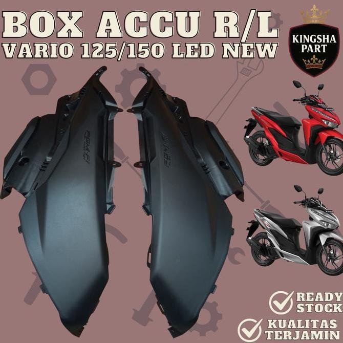 Box Accu Box Aki Kanan Kiri Honda Vario 125 150 Led New 2018-2022 Cover Body Side Vario K59J Narita